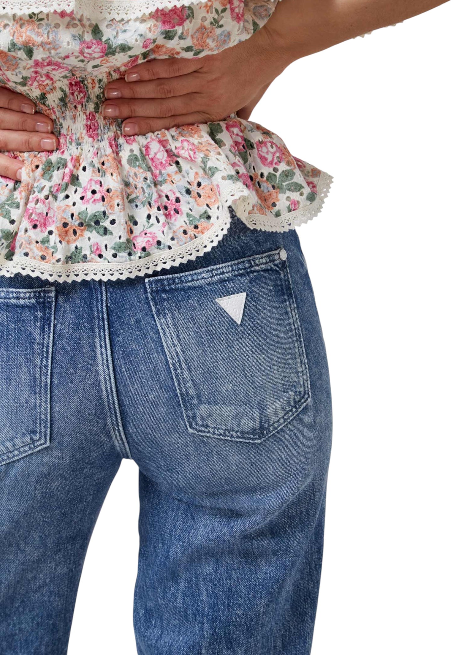 Jeans Carrot Fit Donna Guess Mom Jean W1GA21D4CN1