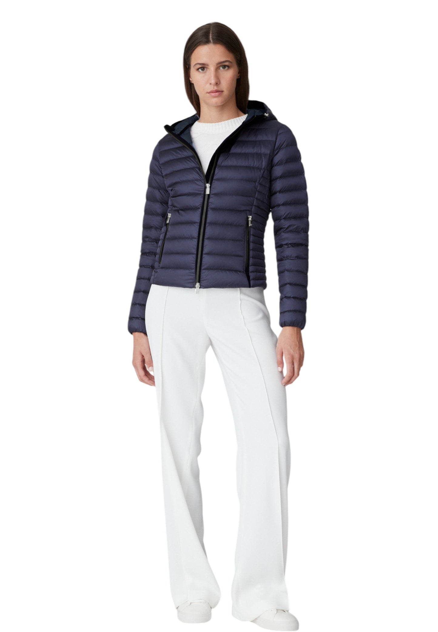 Piumino Corto Donna Ciesse Piumini 800Fp Vera Piuma Con Cappuccio Aghata 233CFWJ02098N1C10D