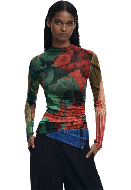 Maglione Donna Desigual Jers Tapiz Lacroix 25WWJF48