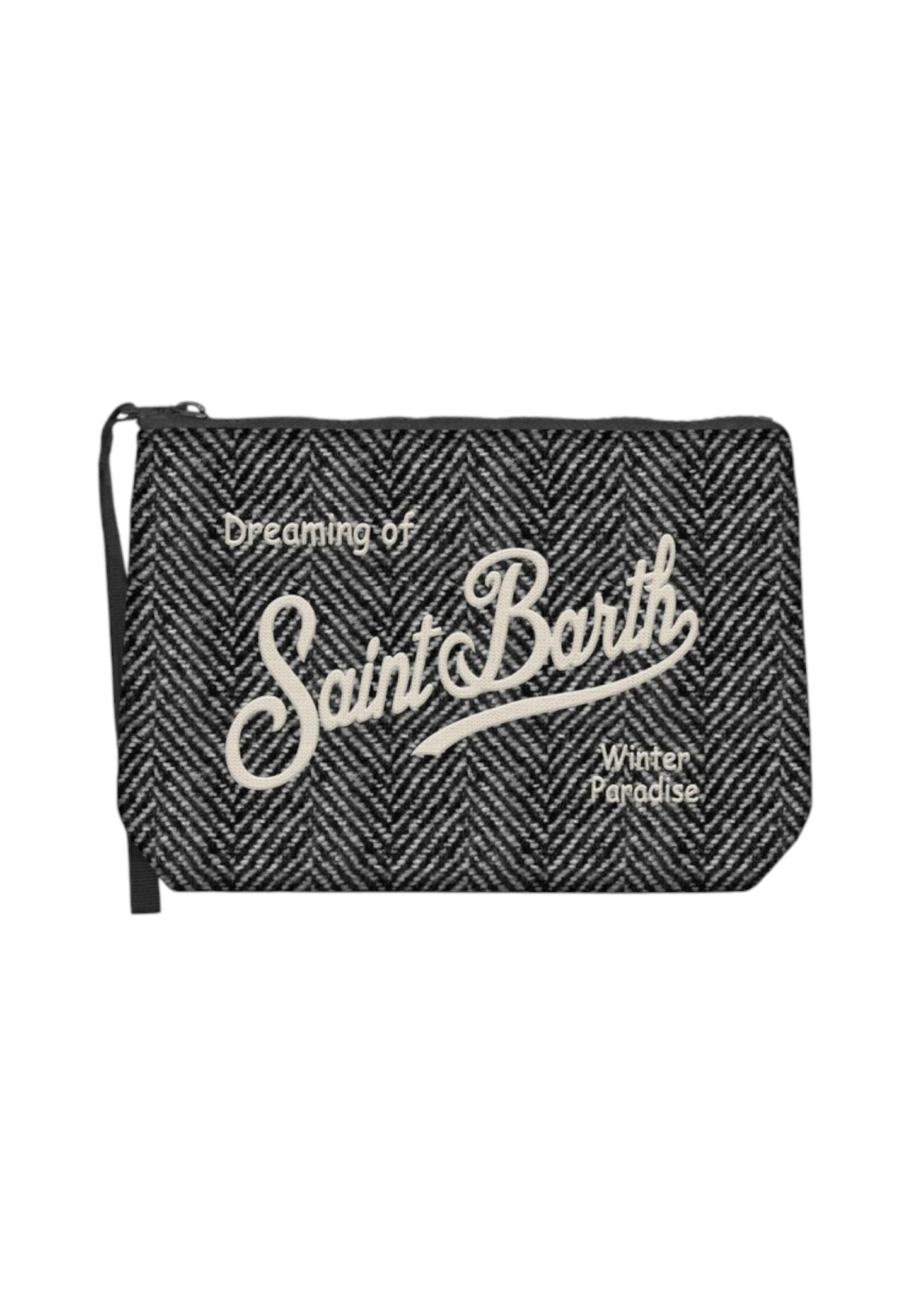 Pochette Unisex Mc2 Saint Barth Herringbone Embroidery Aline Wool ALI0022
