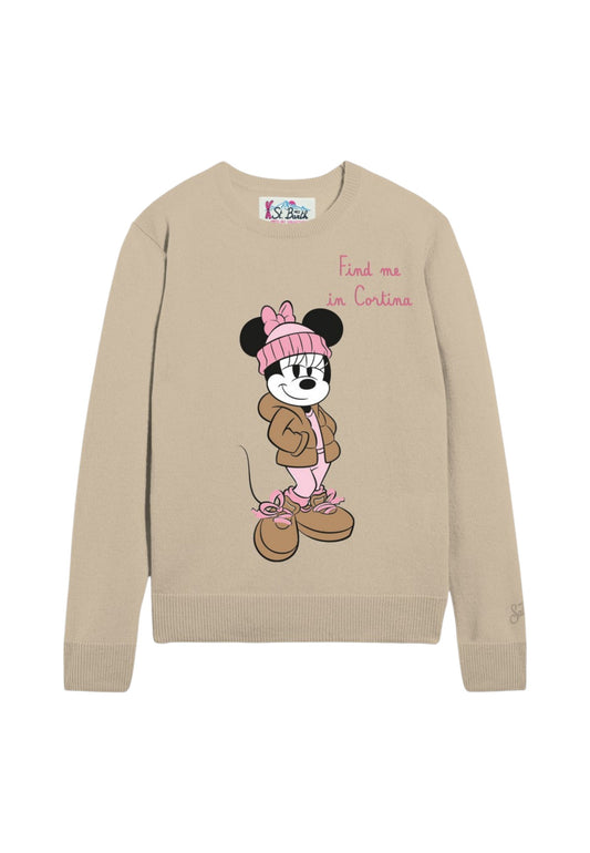 Maglione A Girocollo Donna Mc2 Saint Barth Minnie Find Me Emb New Queen QUE0010