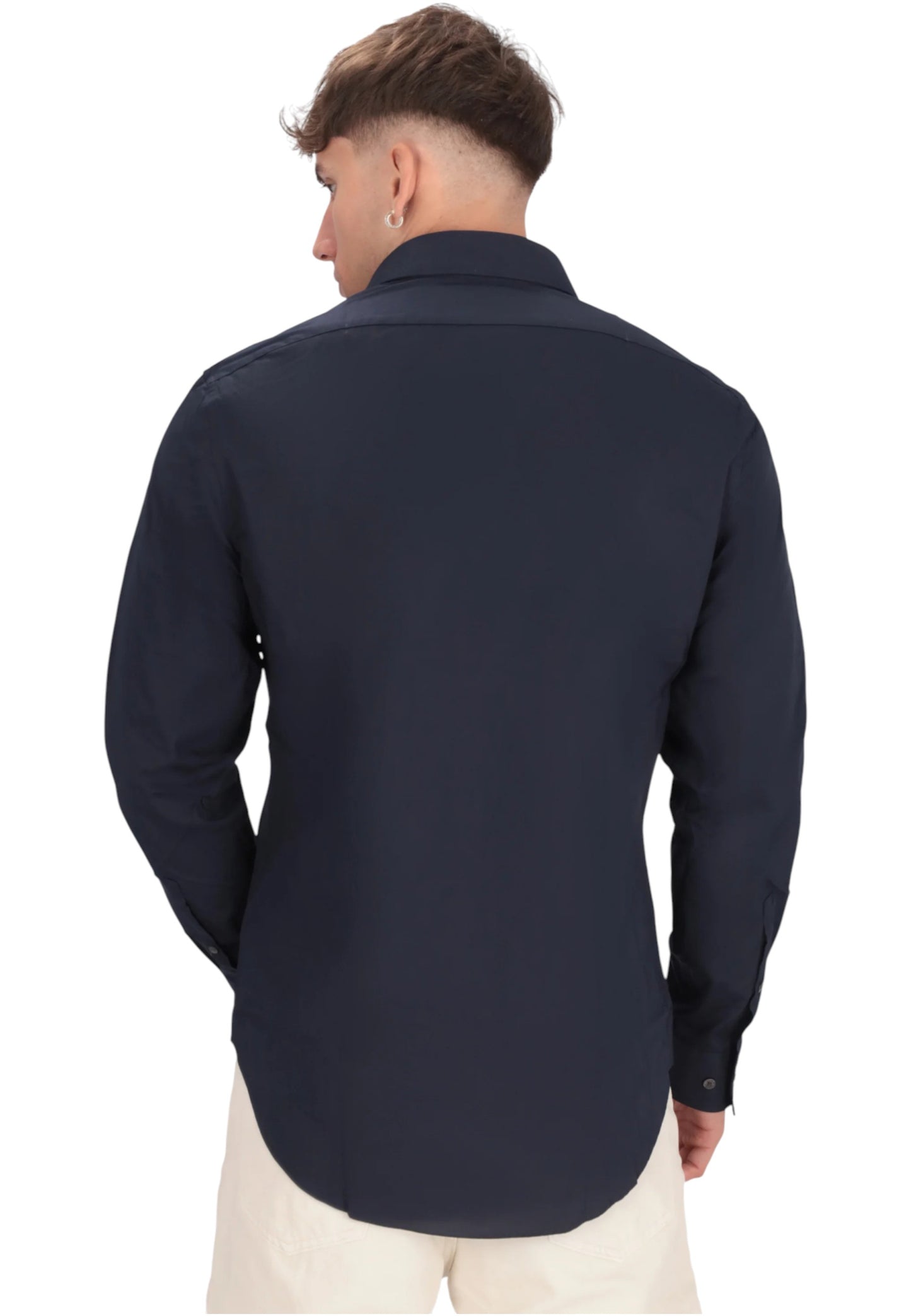 Camicia Manica lunga Uomo Calvin klein Regular Essential Poplin Stretch LV019EU001