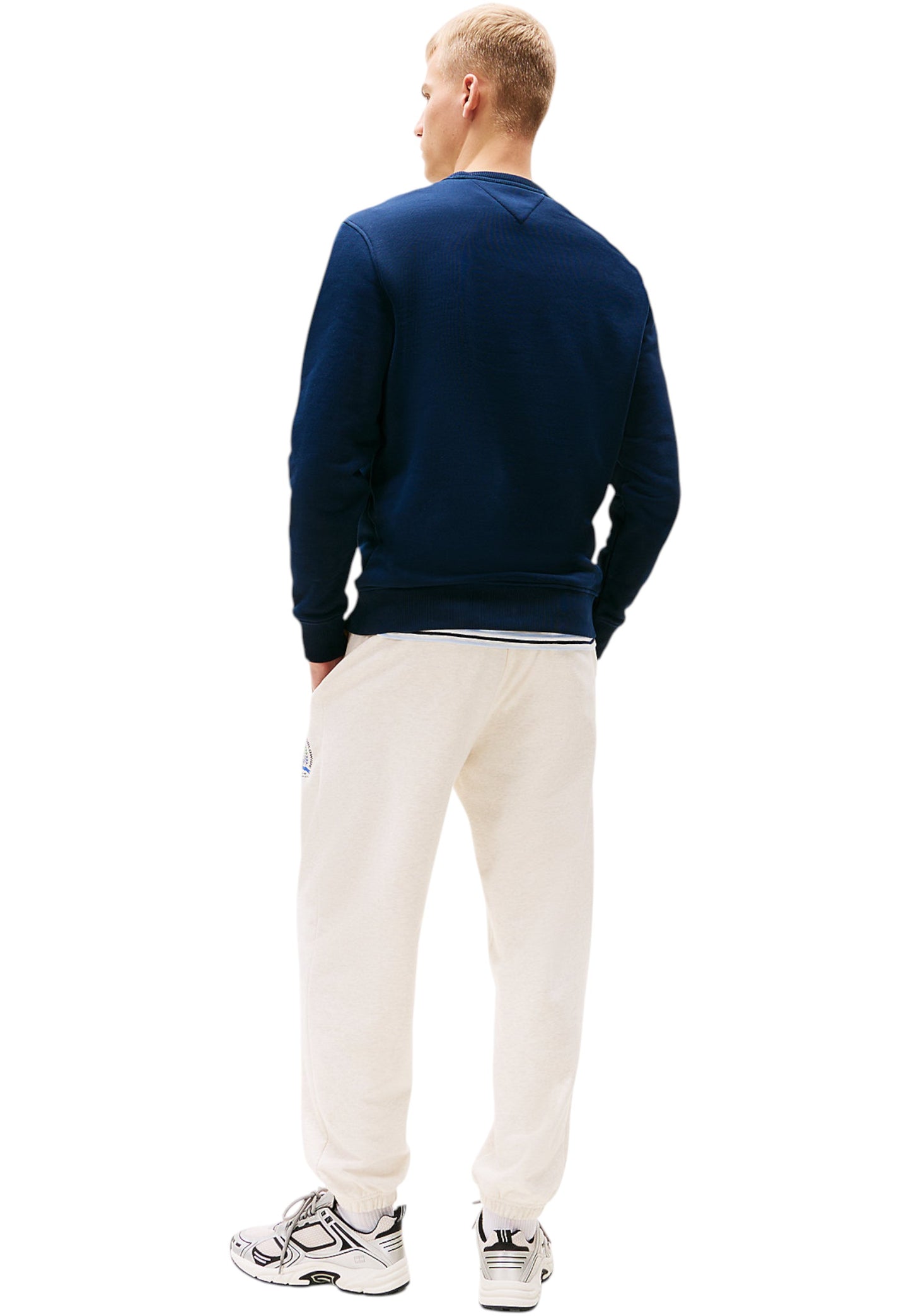 Felpa A Girocollo Uomo Tommy Jeans Tjm Regular Badge DM0DM20660