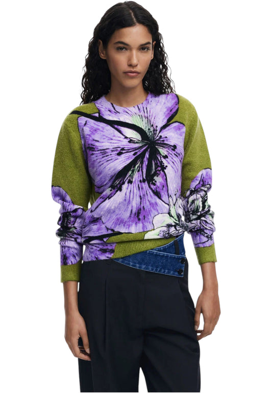 Maglione Donna Desigual Jers Orquidea Lacroix 25WWJF42