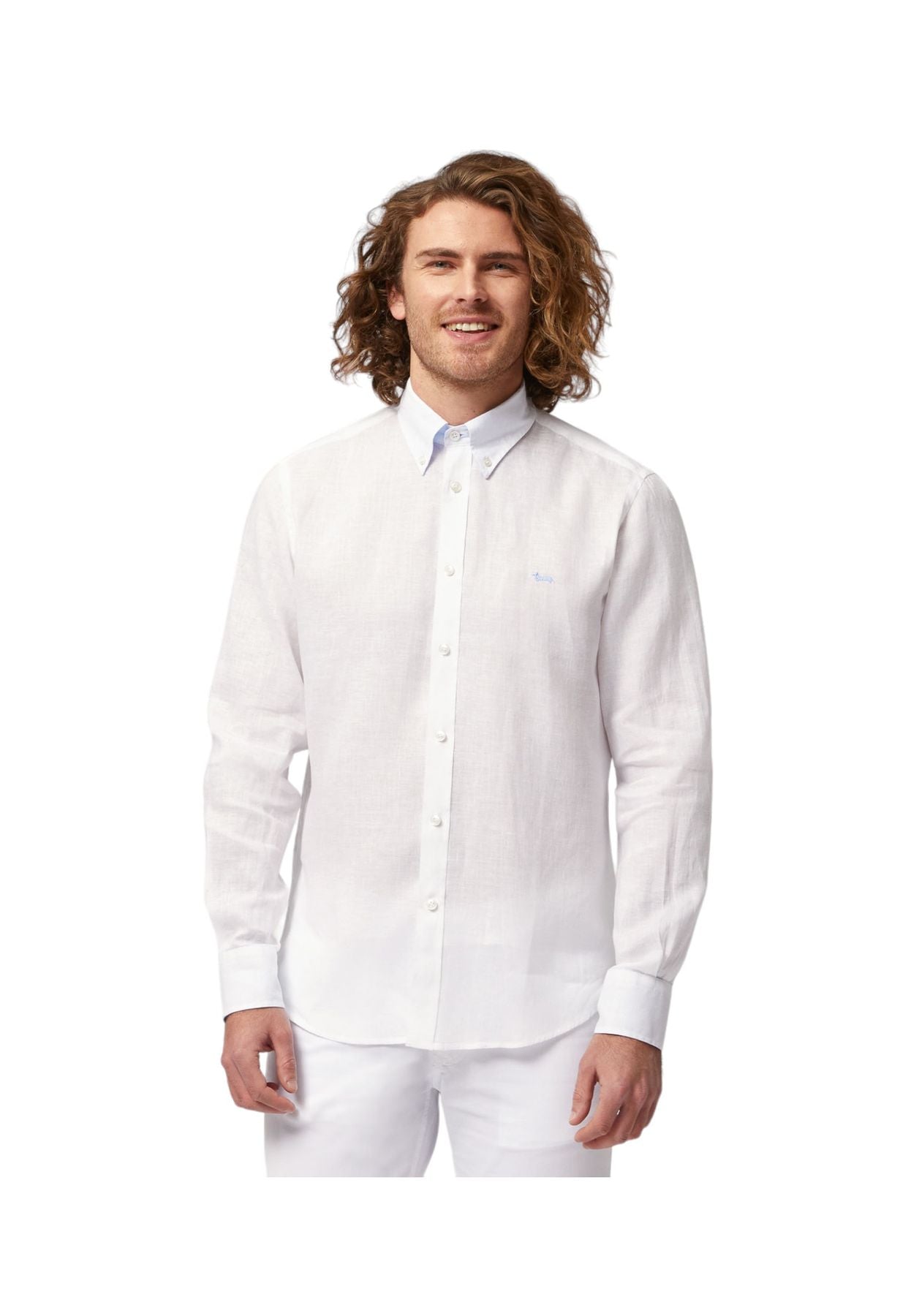 Camicia Manica lunga Uomo Harmont & Blaine In Lino CRL014010883B