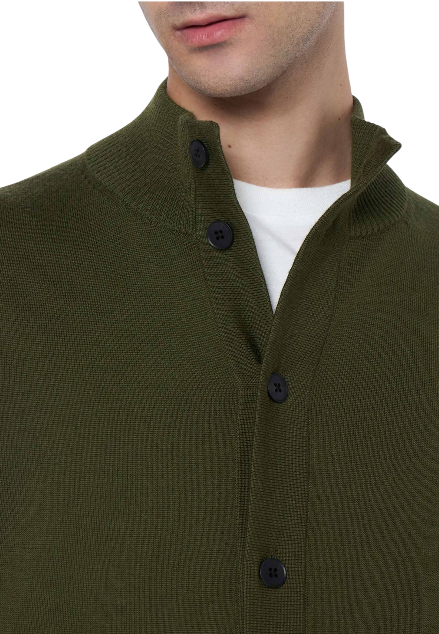 Cardigan Uomo Mc2 Saint Barth Con Bottoni Savile Merino SAVI002