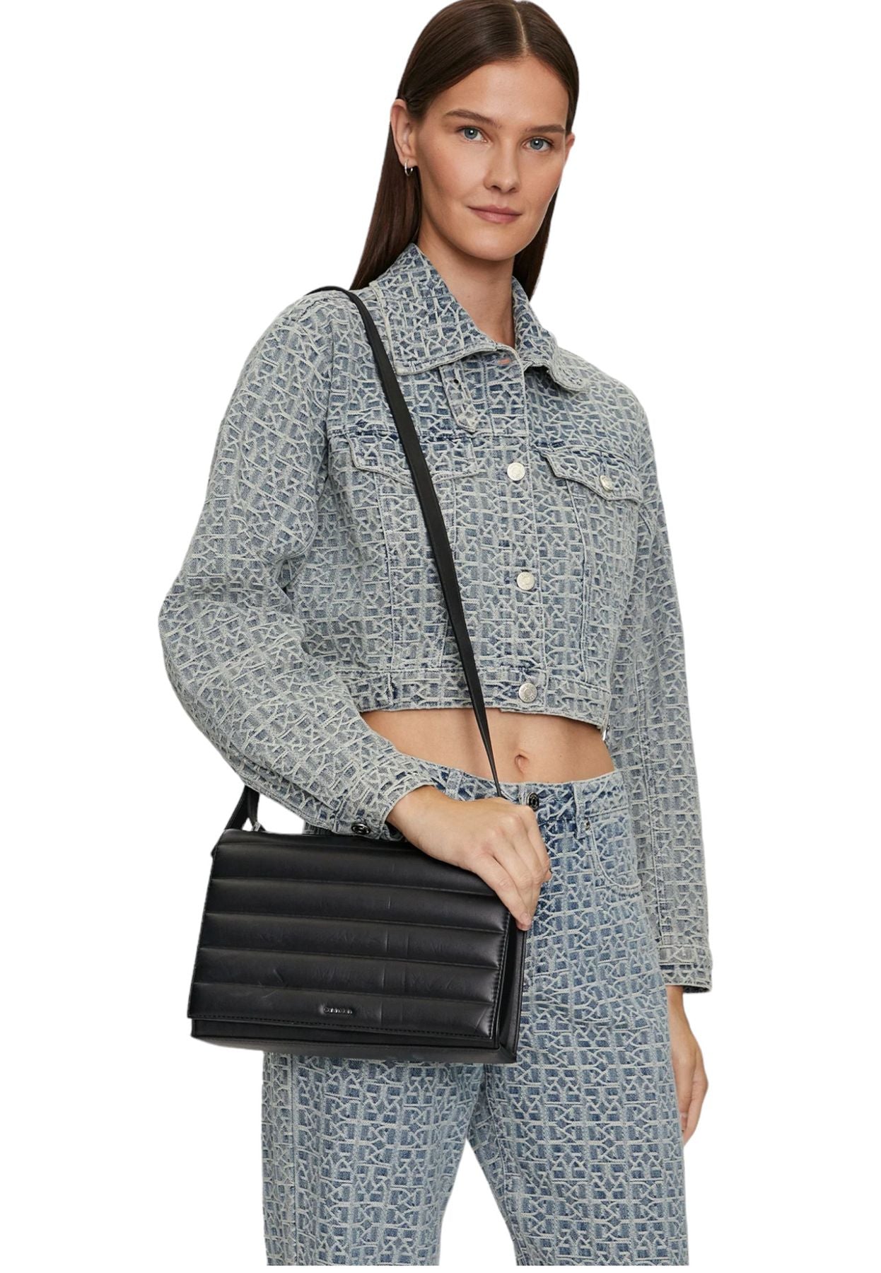 Borsa A Tracolla Donna Calvin klein Convertible Shoulder Bag Line Quilt K60K612117