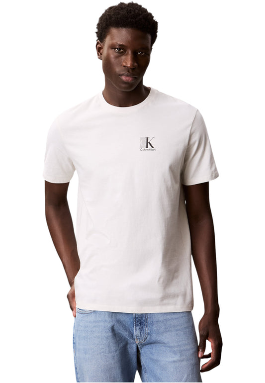 T-Shirt Manica Corta Uomo Calvin klein  30S Eu Sp Ck Abst LV04RC853G