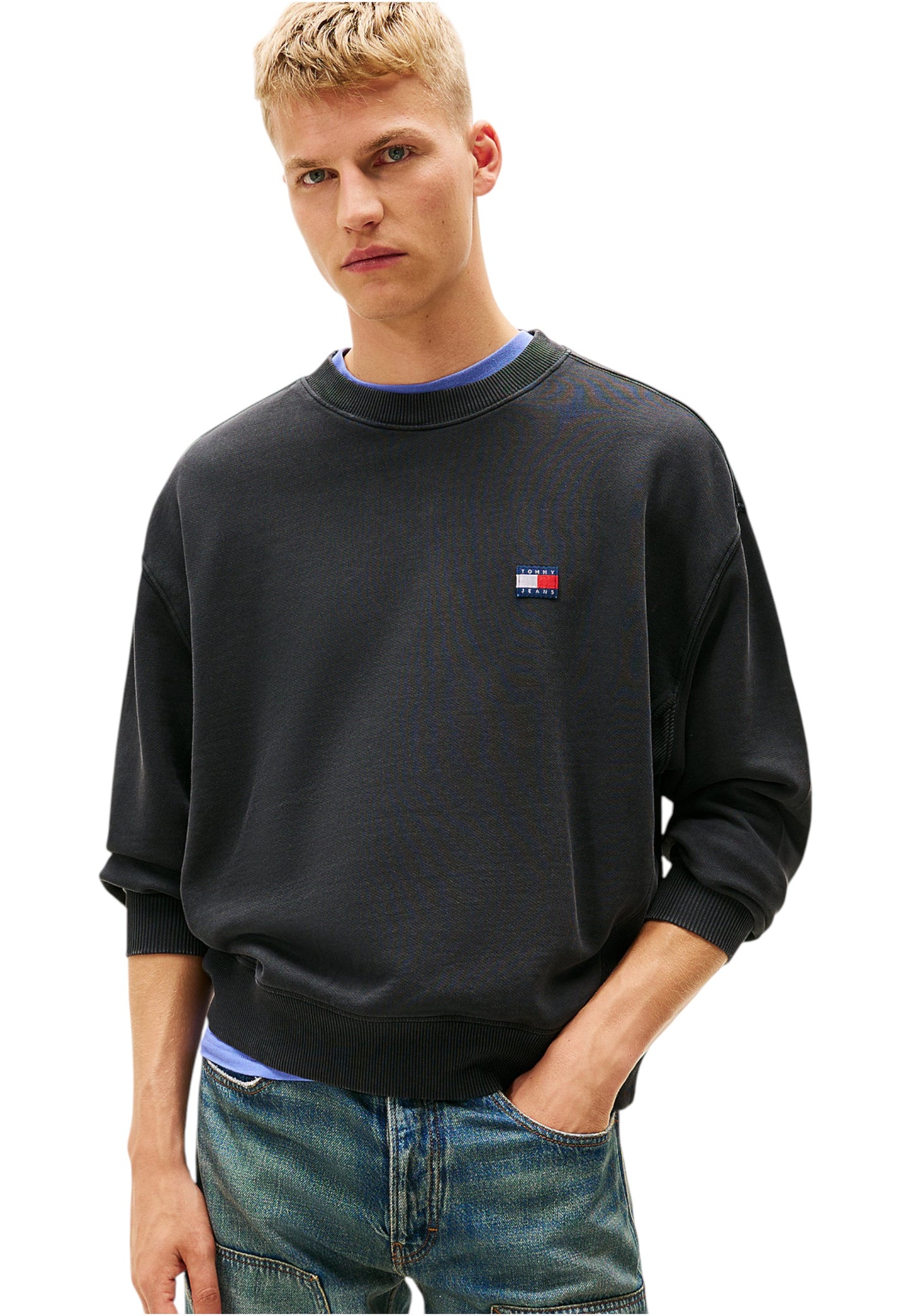 Felpa A Girocollo Uomo Tommy Jeans Tjm 90S New Classics DM0DM22079