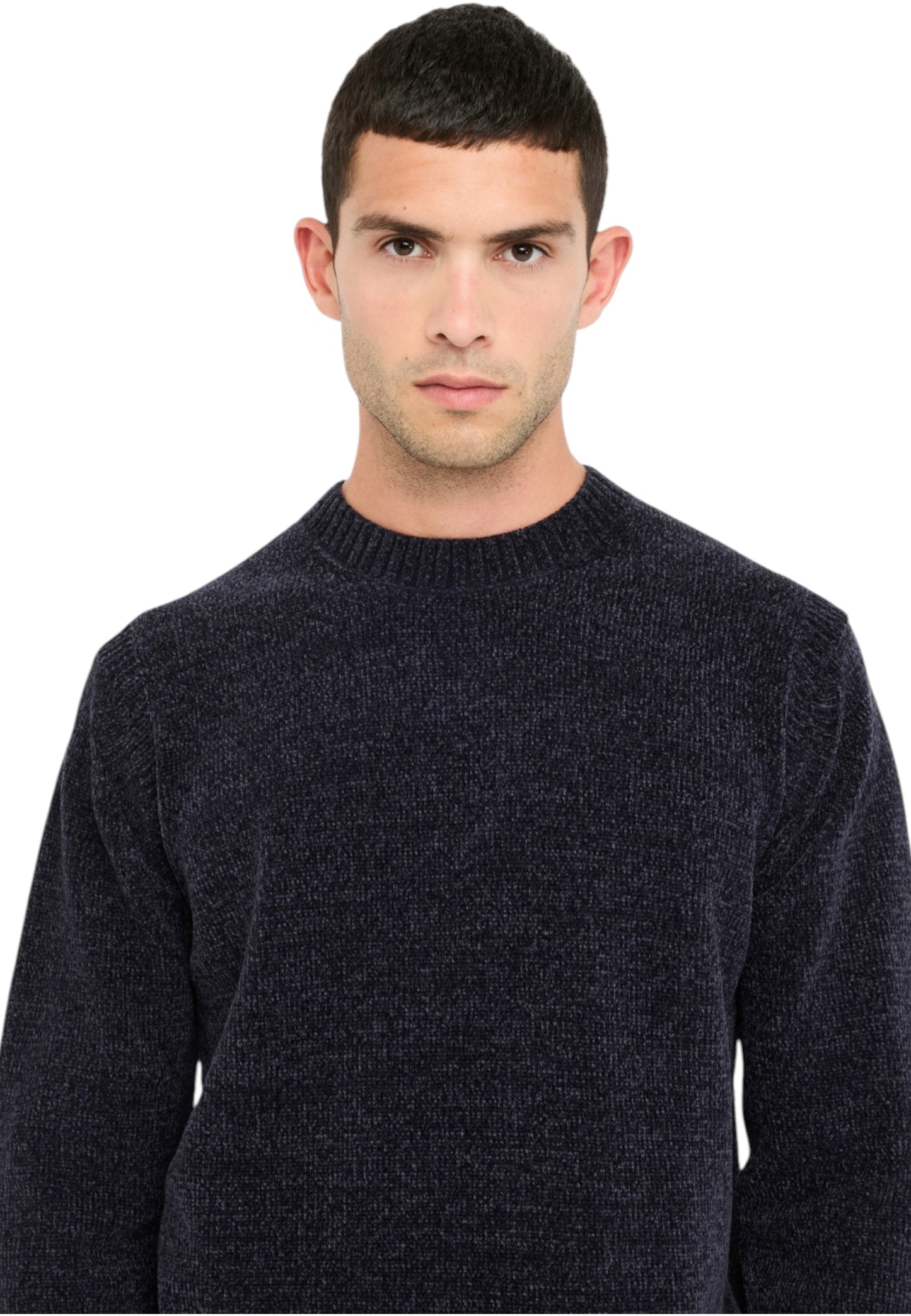 Maglione A Girocollo Uomo Liu Jo In Ciniglia QXX060MA29P