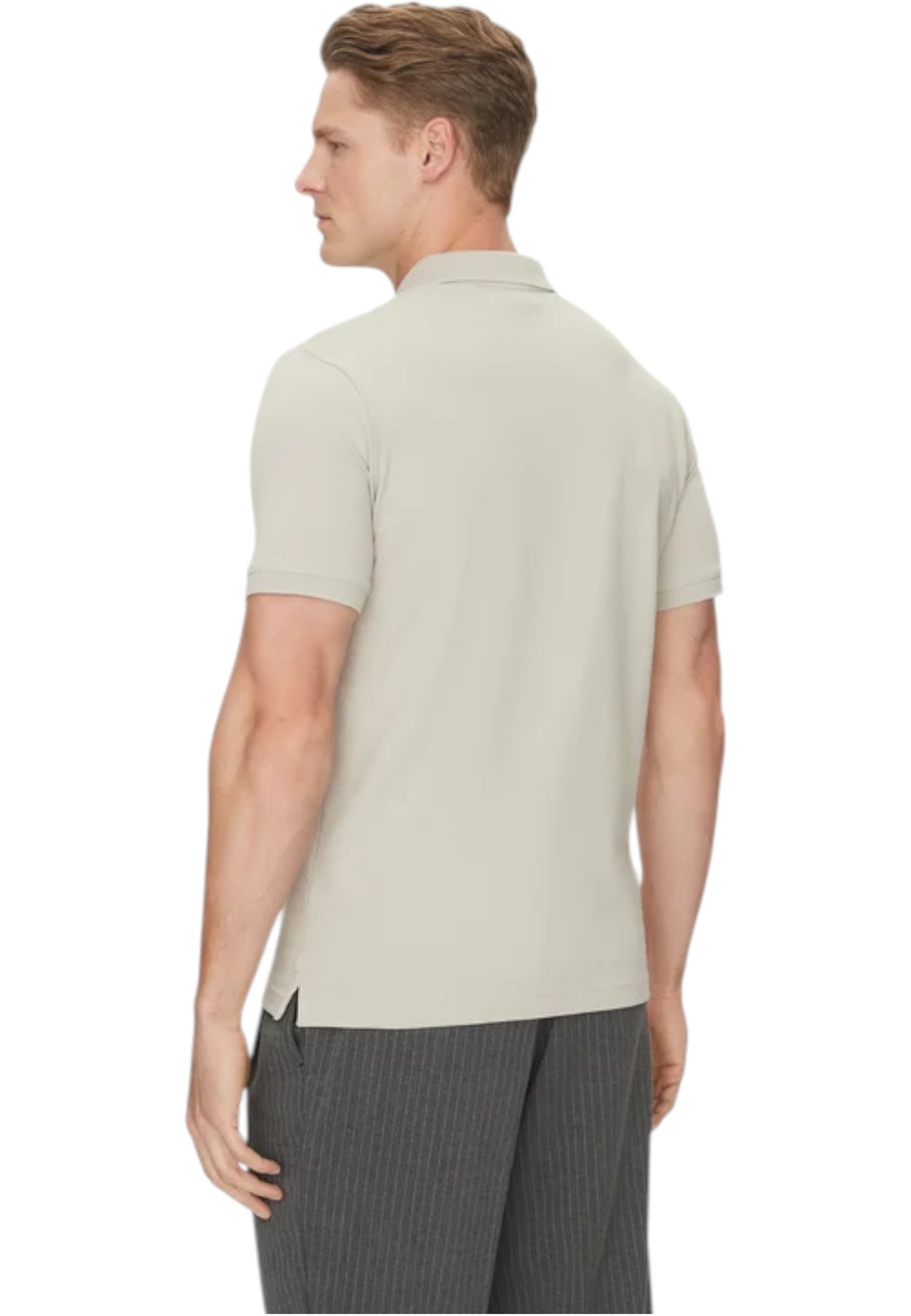 Polo Manica Corta Uomo Calvin klein  Stretch Pique Slim