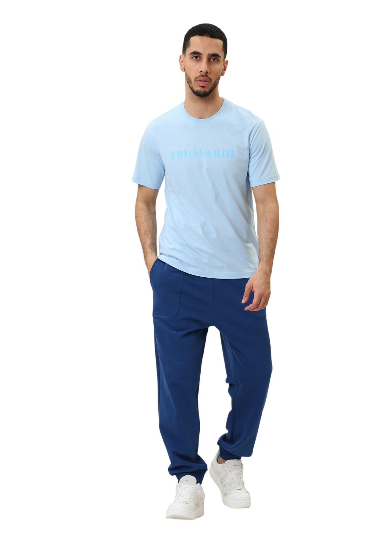 Pantaloni Tuta Uomo Trussardi Jogging Cotton Fleece Medium Weight 52P00343-1T006303