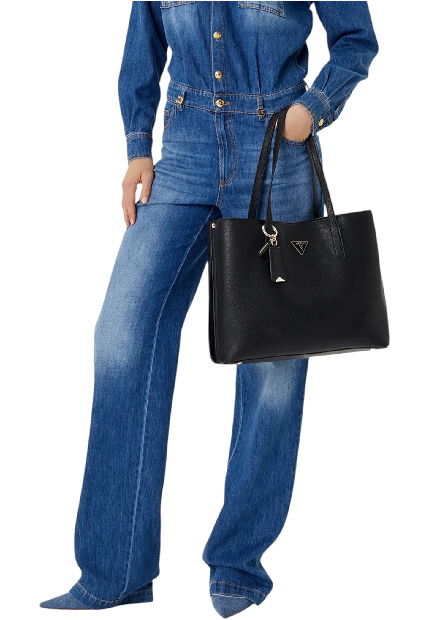 Borsa A Spalla Donna Guess Girlfriend Tote Meridian Ii HWBG6974230