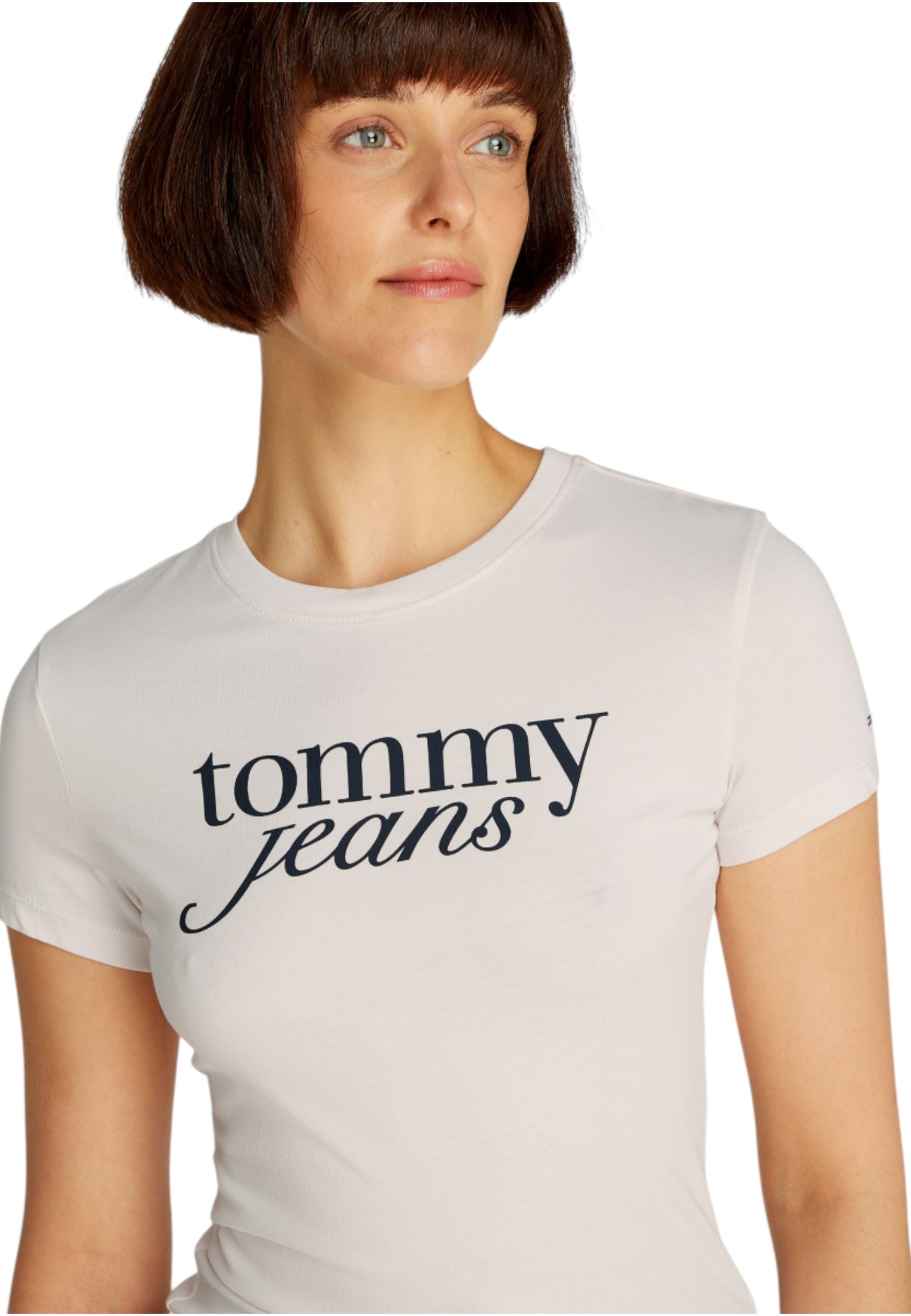 T-Shirt Manica Corta Donna Tommy Jeans  Tjw Slim Essential L