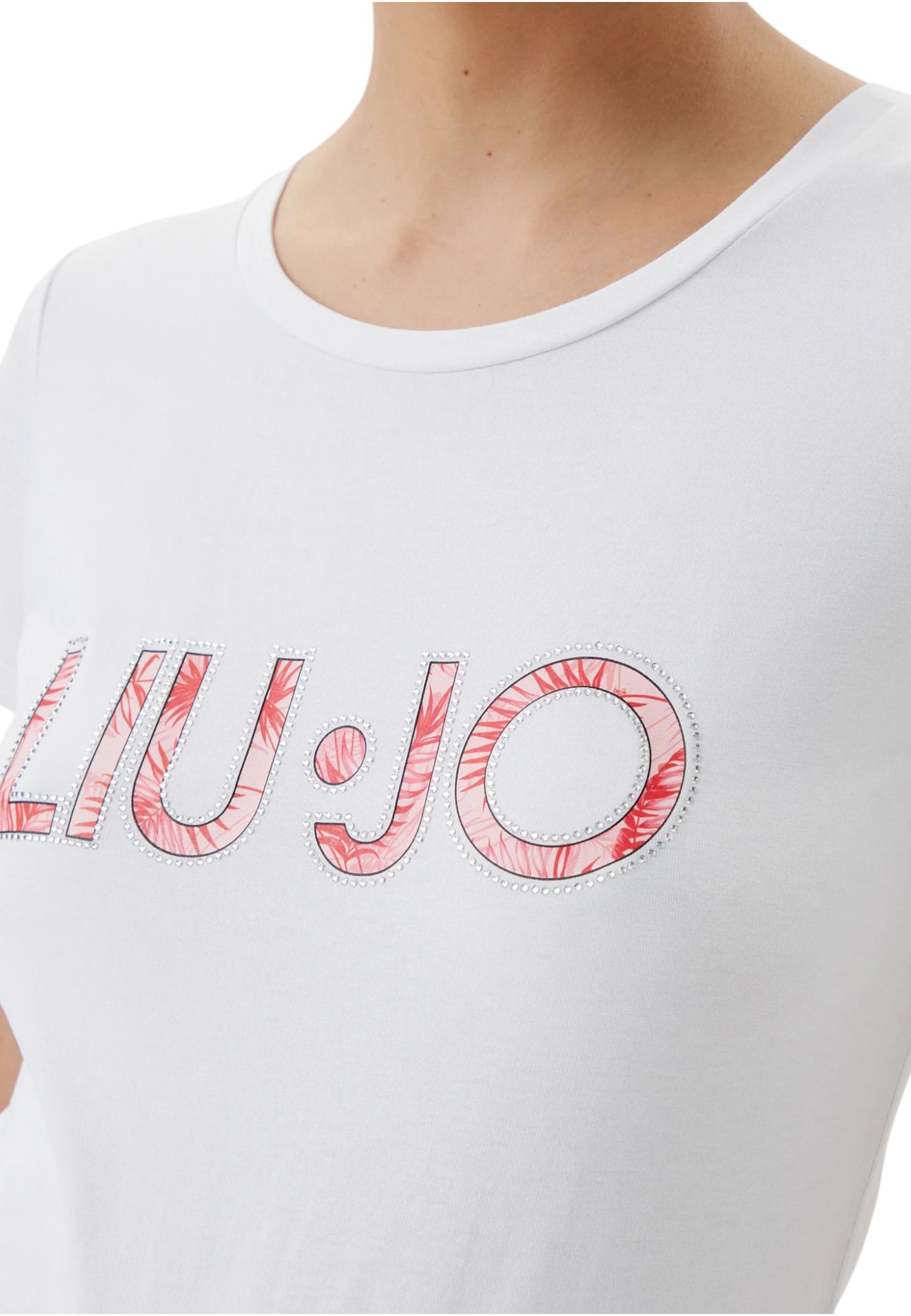 T-Shirt Manica Corta Donna Liu Jo Pink Palm