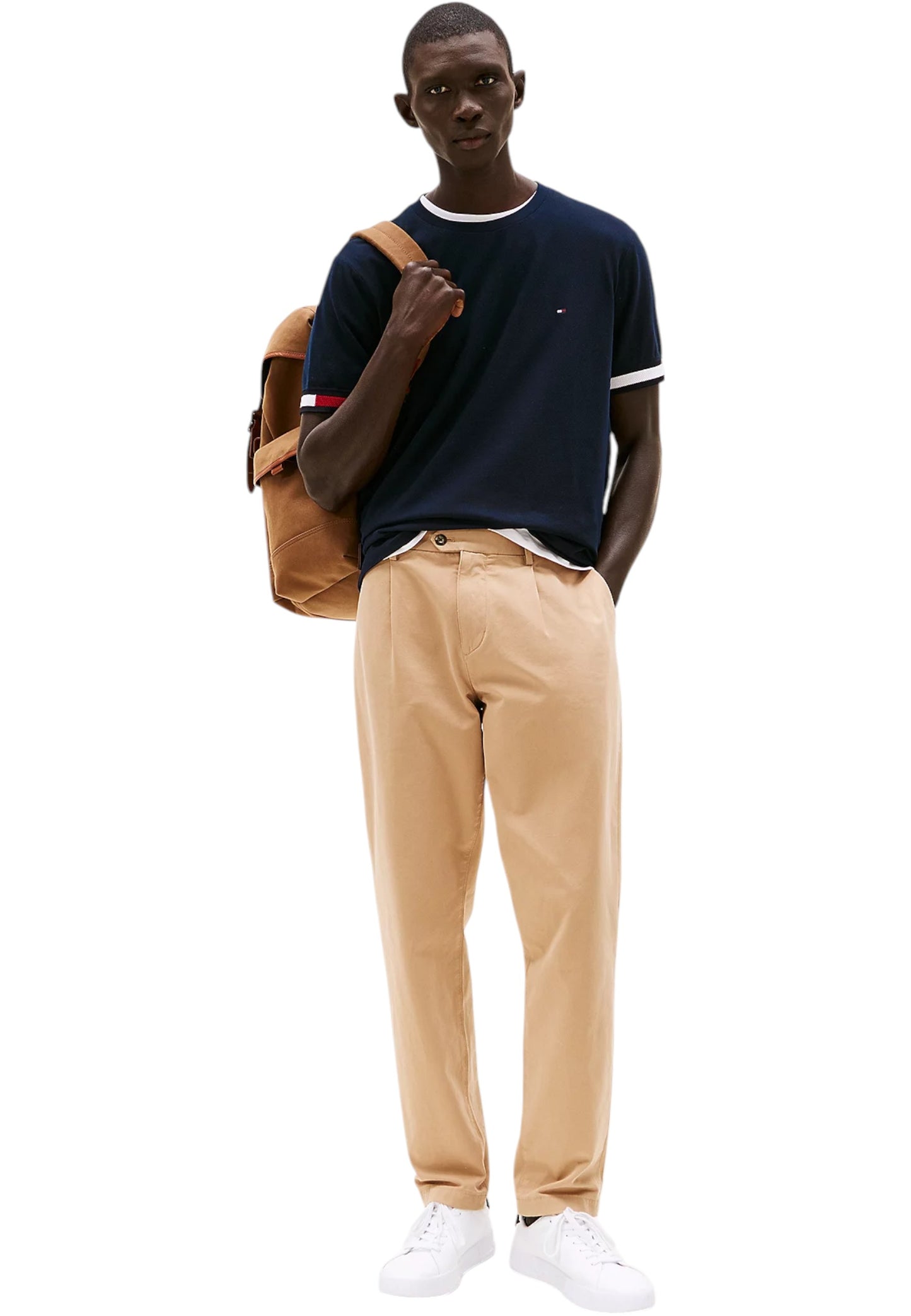 T-Shirt Manica Corta Uomo Tommy Hilfiger  Global Stripe Flag C