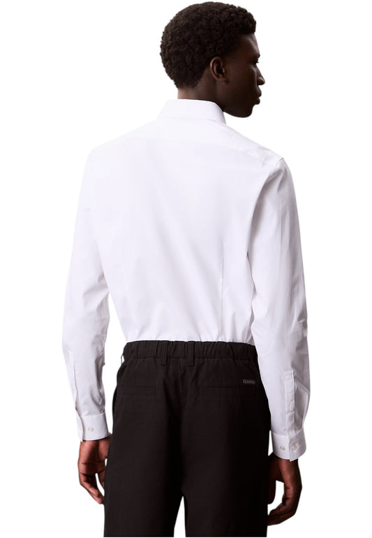 Camicia Manica lunga Uomo Calvin klein  Slim Essential Poplin Stretch LV019EU000