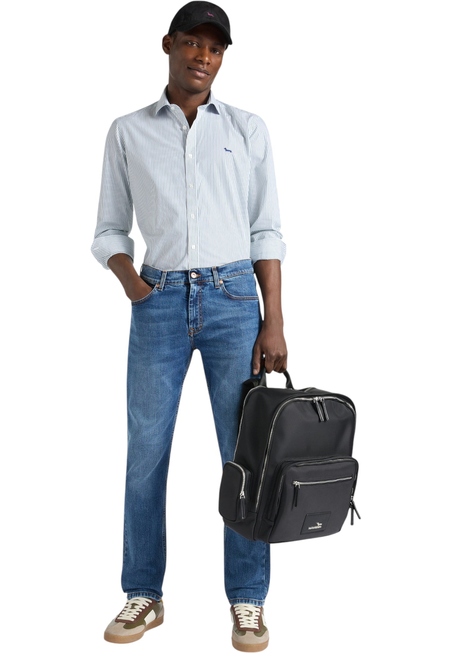 Camicia Manica lunga Uomo Harmont & Blaine A Righe Con Bassotto CNP074013437I