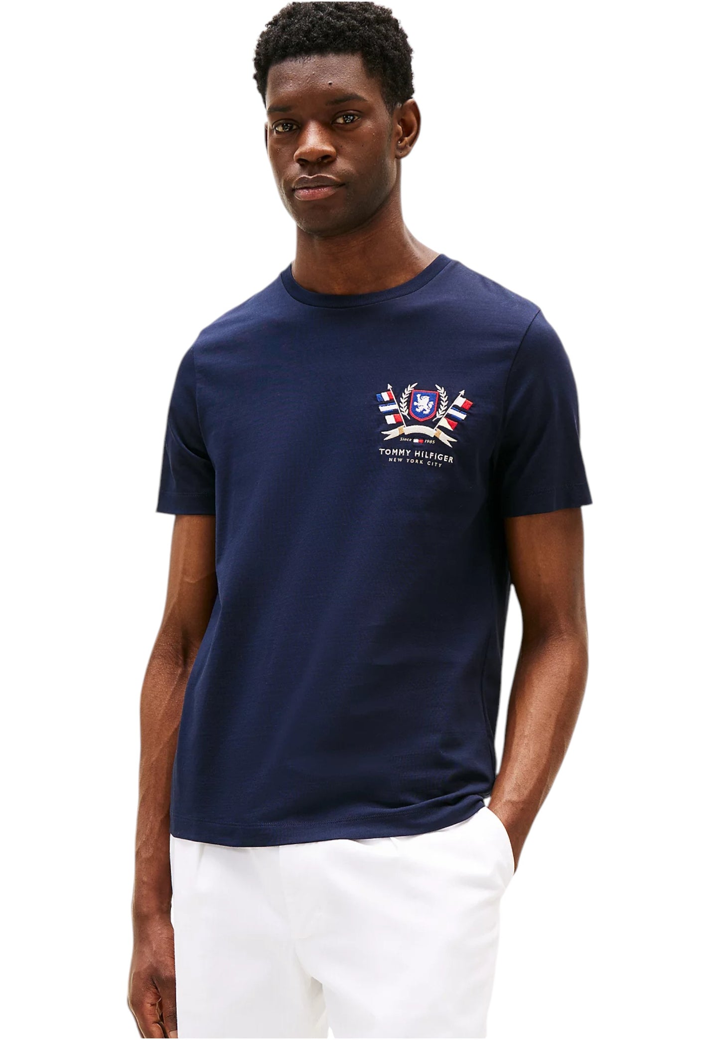 T-Shirt Manica Corta Uomo Tommy Hilfiger  Hilfiger Colour Crest