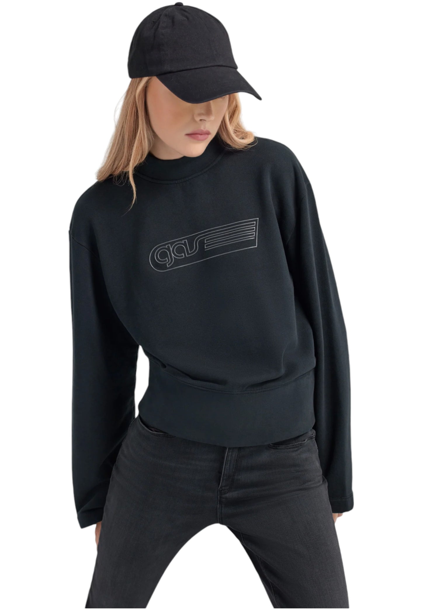 Felpa A Girocollo Donna Gas Cropped "Jadda""Gas""" 555802185111