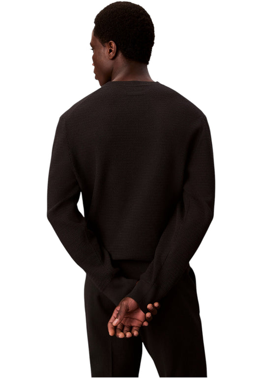 Maglione A Girocollo Uomo Calvin klein  Texture Cotton LV04LB327G