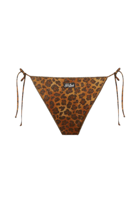 Bikini Pezzo Sotto Donna Mc2 Saint Barth Cheeky Marielle Overlock - Lurex Classic Leo