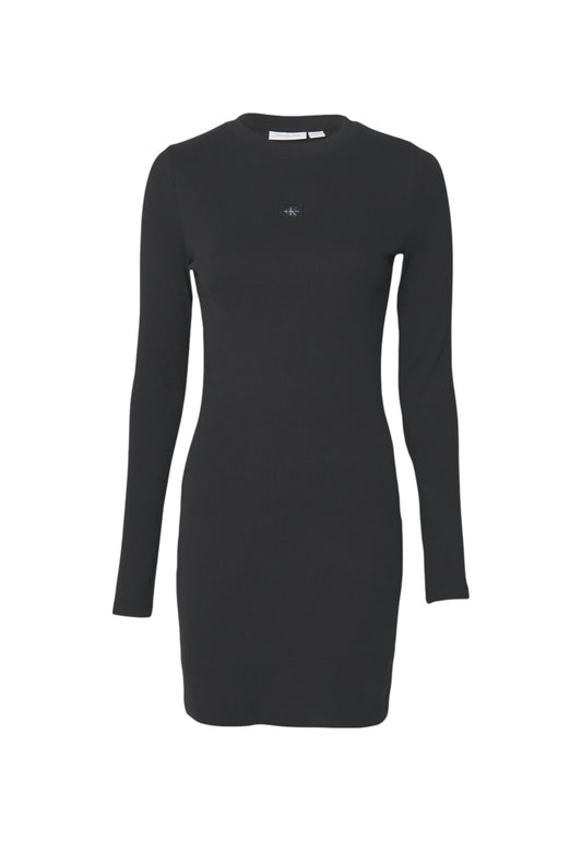 Vestito Corto Donna Calvin klein Jeans  Woven Label Rib Short