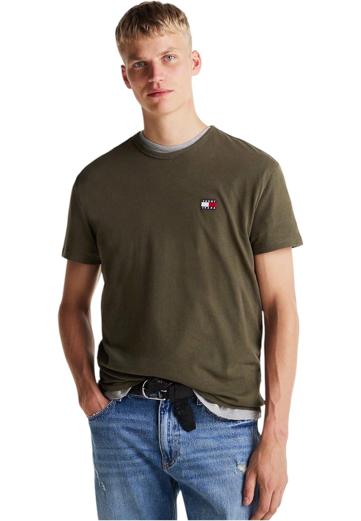 T-Shirt Manica Corta Uomo Tommy Jeans  Tjm Reg Badge Ex