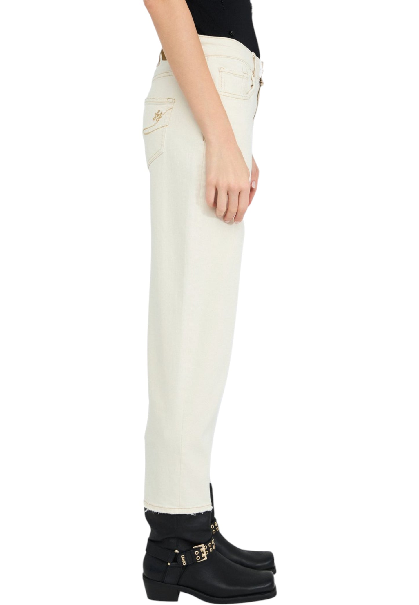 Pantaloni Carrot Fit Donna Liu Jo Vita Alta UF5135TS053
