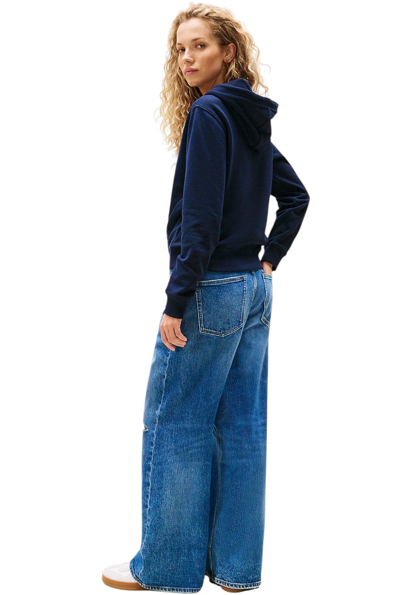 Felpa Con Cappuccio Donna Tommy Jeans Tjw Regular Essential Logo 2 DW0DW20943