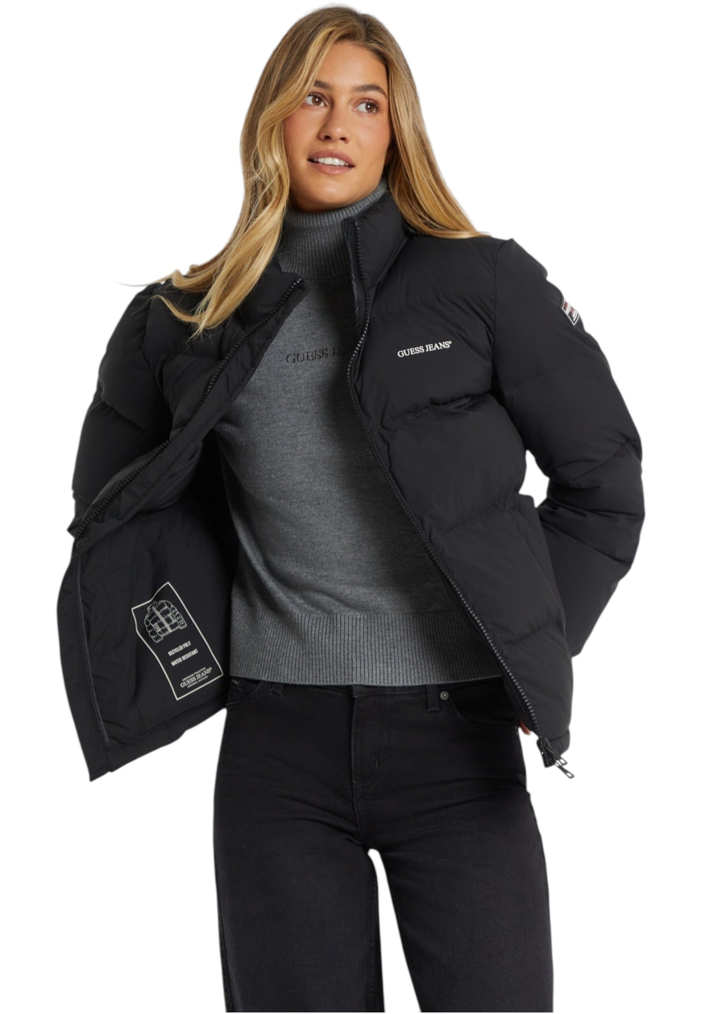 Piumino Corto Donna Guess Gj Reg Lenght Puffer W4BL21WGII2