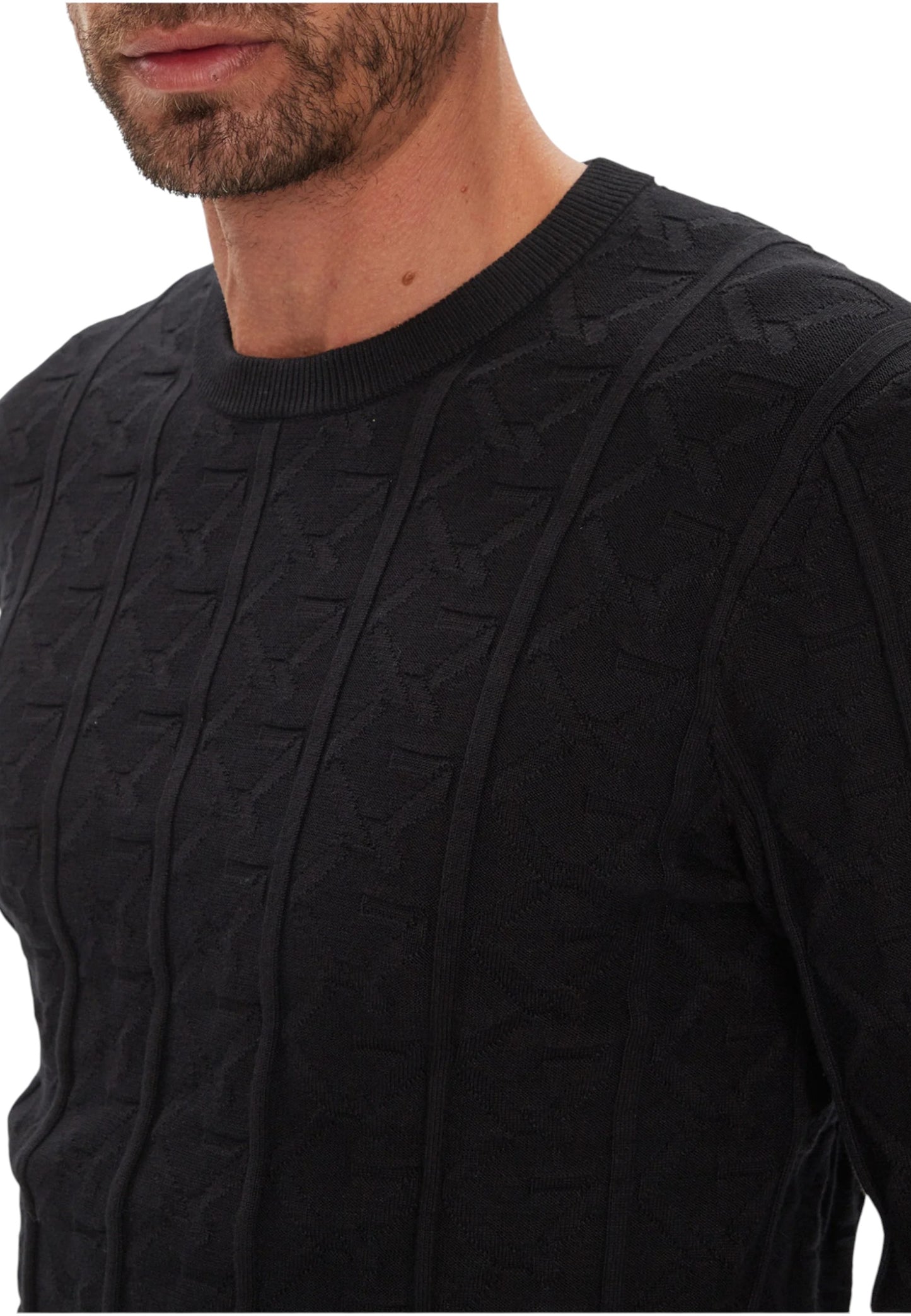 Maglione A Girocollo Uomo Guess Monogram Heron M5YR07Z3FC2