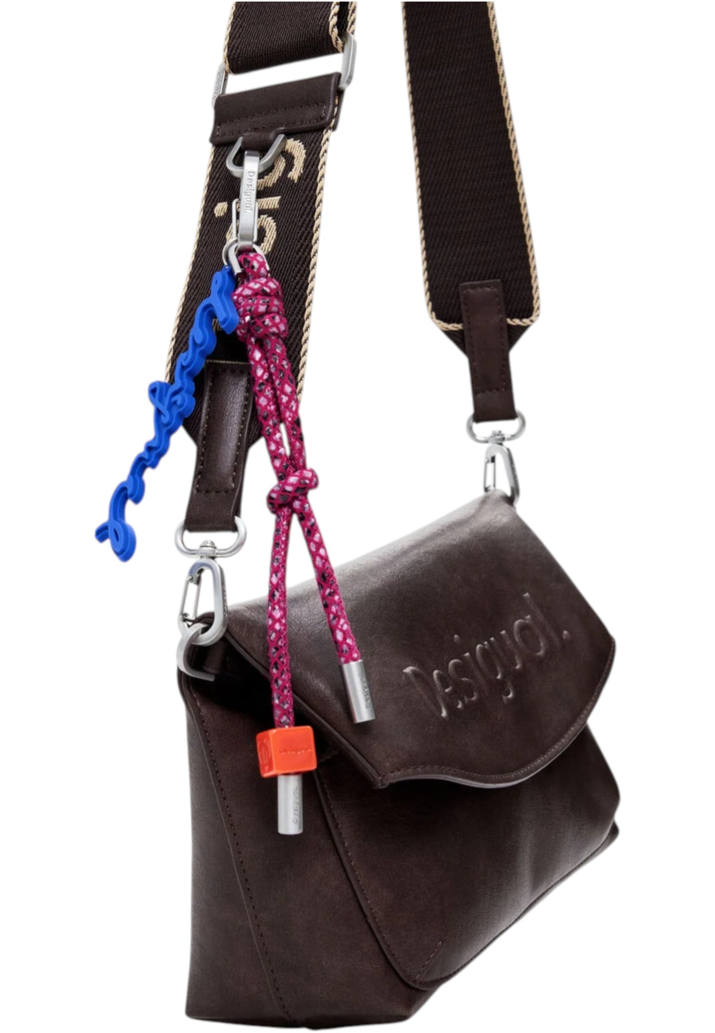 Borsa A Tracolla Donna Desigual Half Logo Trokel Choco 25WAXP70