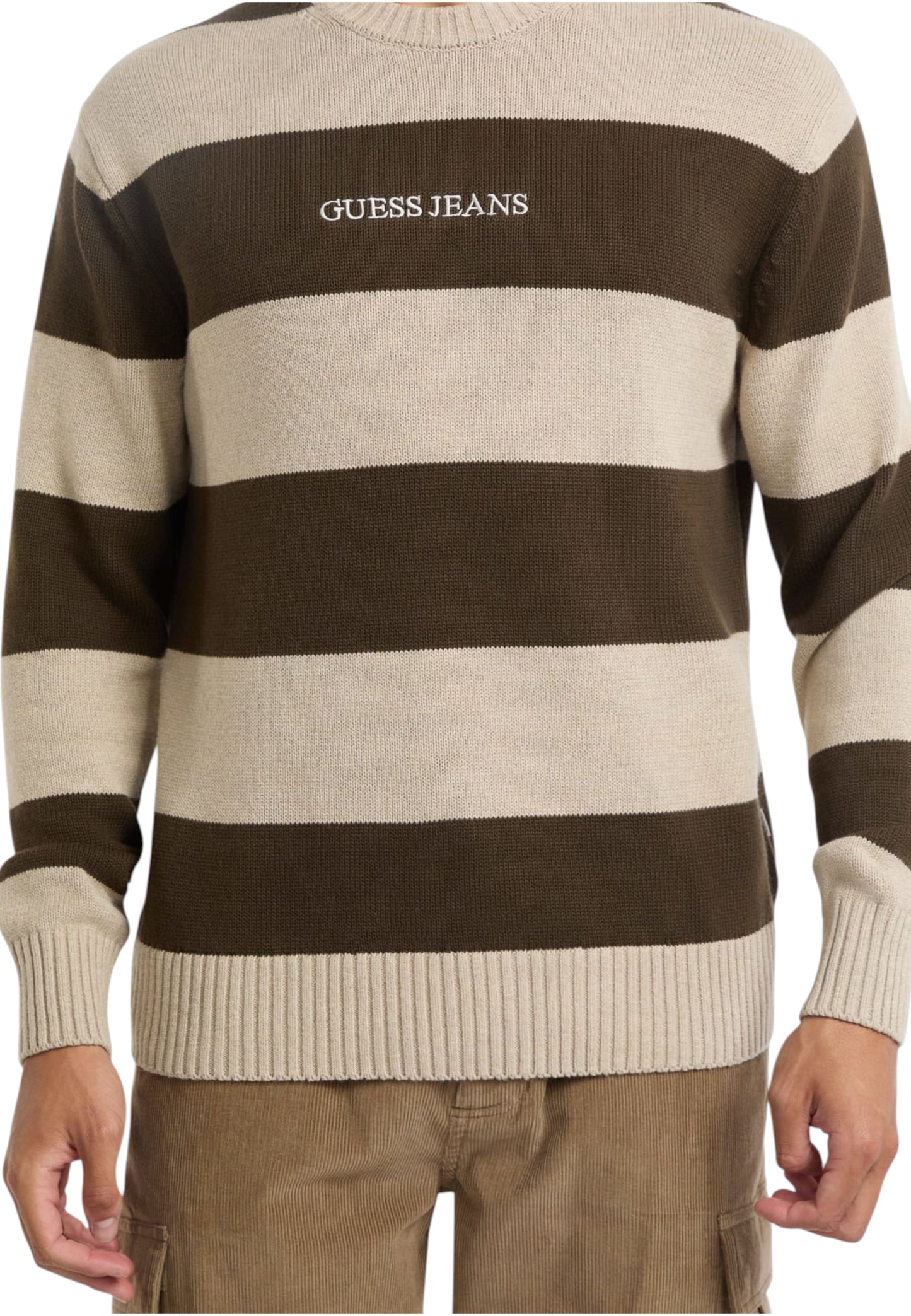 Maglione A Girocollo Uomo Guess Gj Striped M4BR37Z3HM1