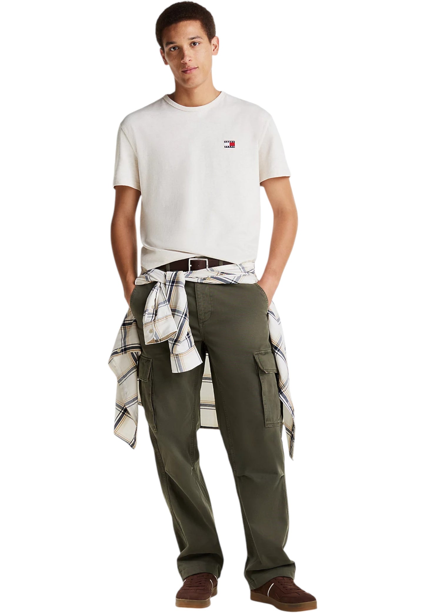 T-Shirt Manica Corta Uomo Tommy Jeans  Tjm Reg Badge Ex