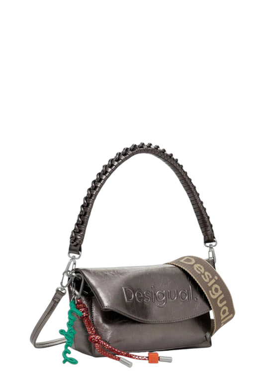 Borsa A Tracolla Donna Desigual Half Logo Trokel Dark Silver 25WAXPAQ