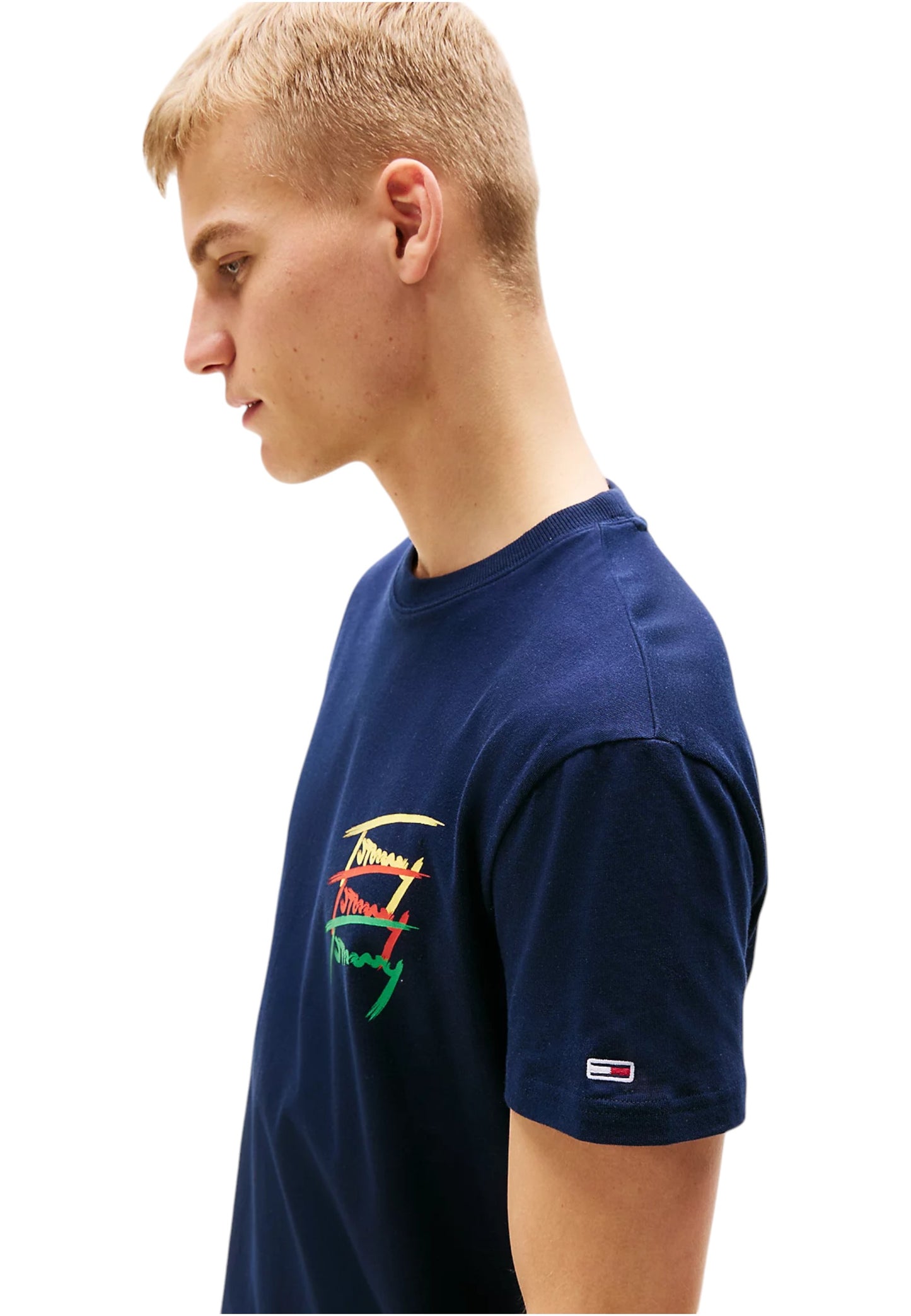 T-Shirt Manica Corta Uomo Tommy Jeans  Tjm Reg Twisted Sign