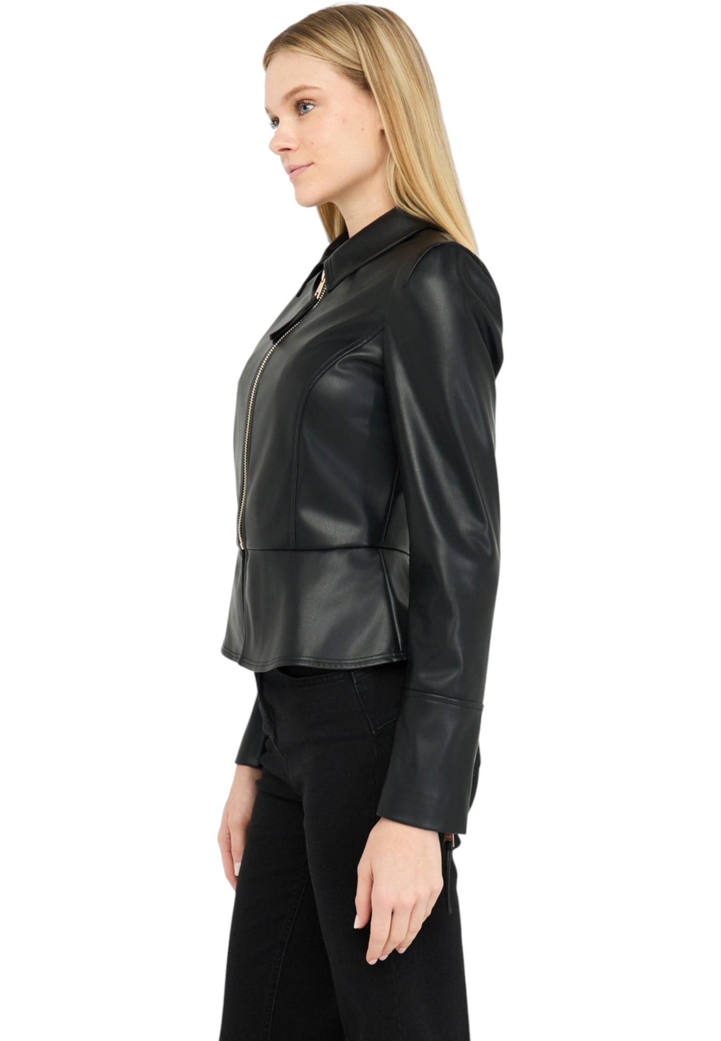 Giacca In Pelle Sintetica Donna Liu Jo Slim Fit CF5203E0624