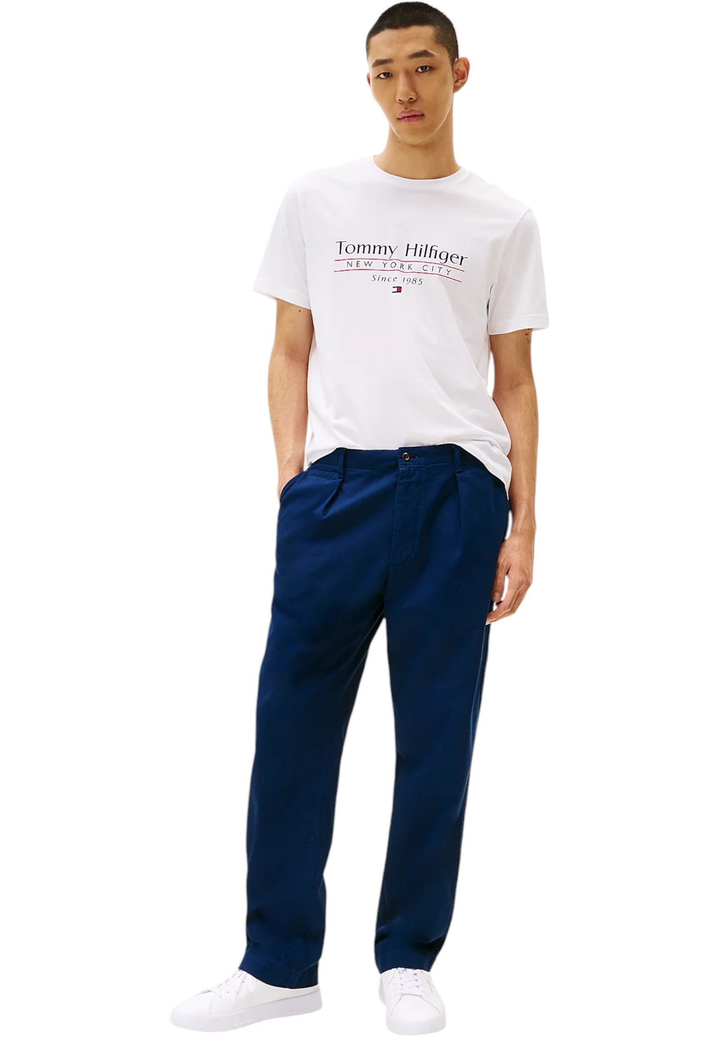 T-Shirt Manica Corta Uomo Tommy Hilfiger  Hilfiger Center Stack