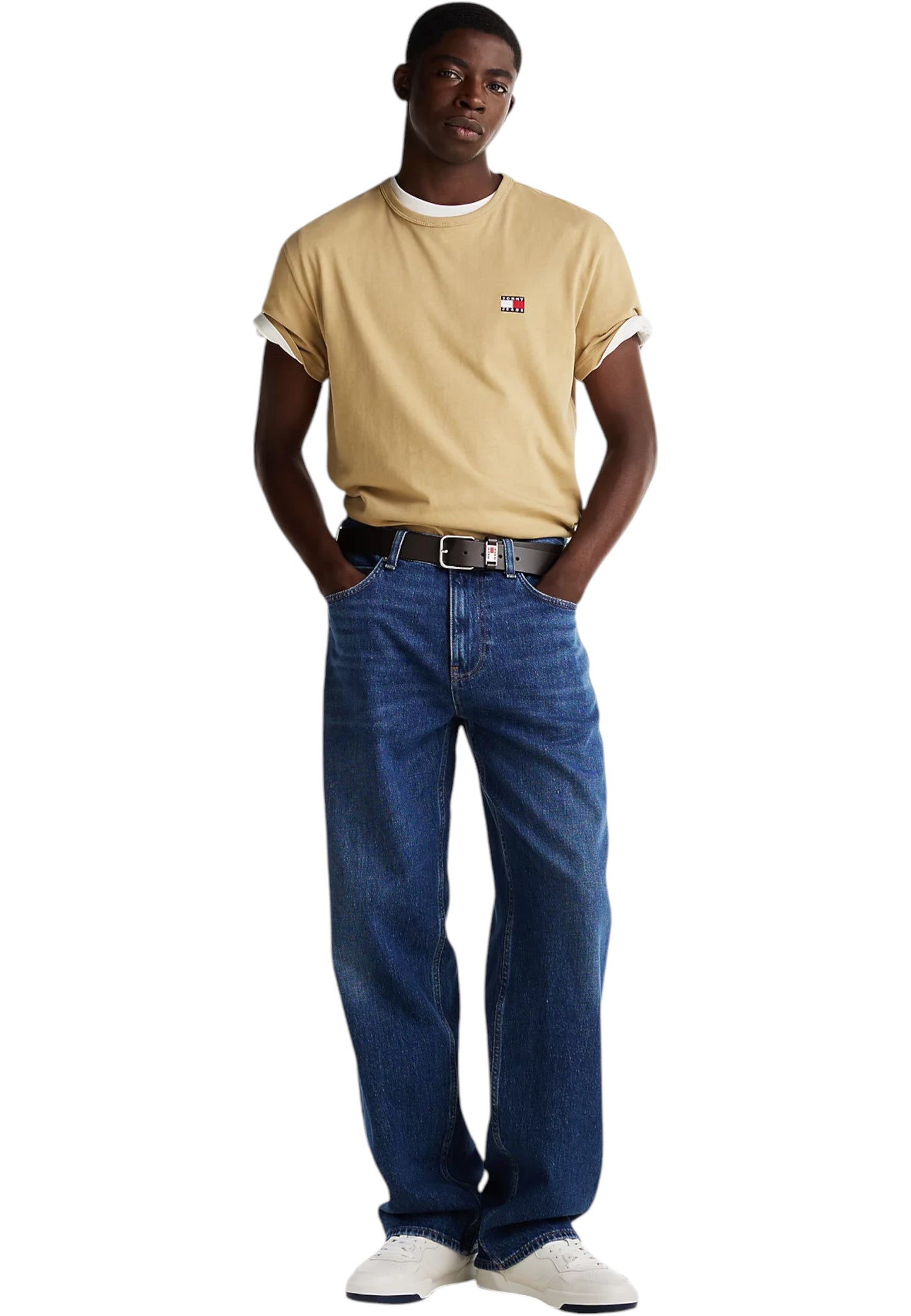 T-Shirt Manica Corta Uomo Tommy Jeans  Tjm Reg Badge Ex