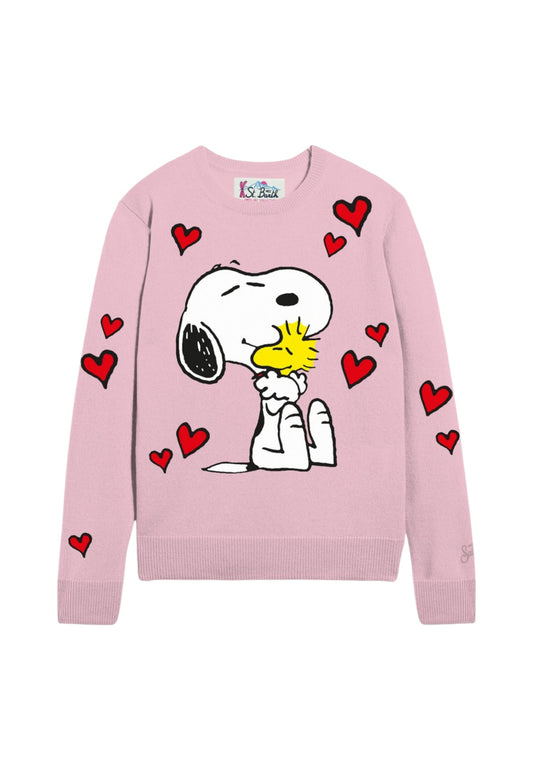 Maglione A Girocollo Donna Mc2 Saint Barth Peanuts Love Hugs New Queen QUE0010