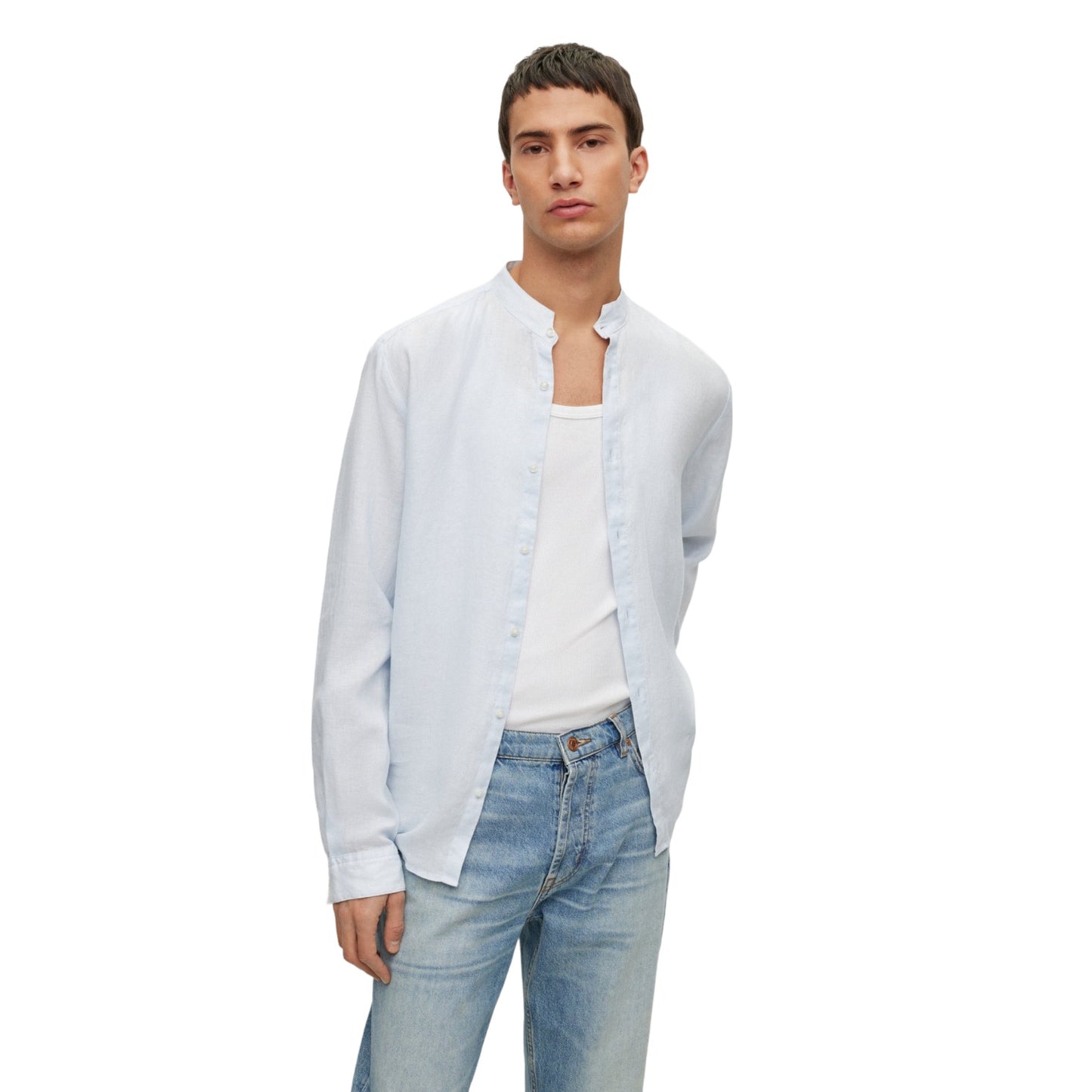 Camicia Manica lunga Uomo Hugo Coreana Elvory 50490740
