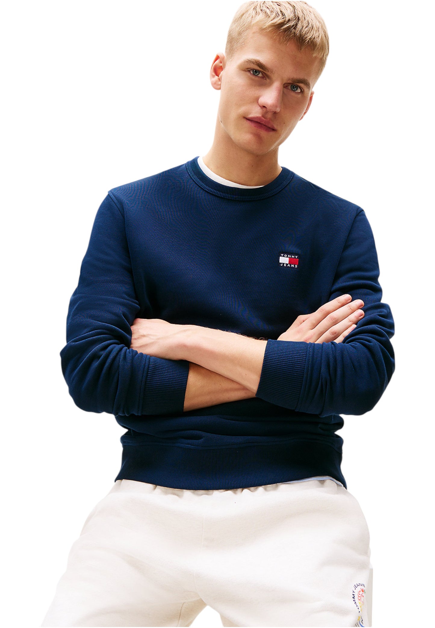 Felpa A Girocollo Uomo Tommy Jeans Tjm Regular Badge DM0DM20660