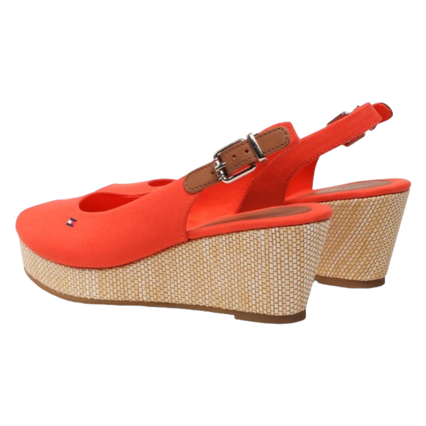 Sandali Con Zeppa Donna Tommy Hilfiger Alta Iconic Elena Sling Back Wedge FW0FW04789