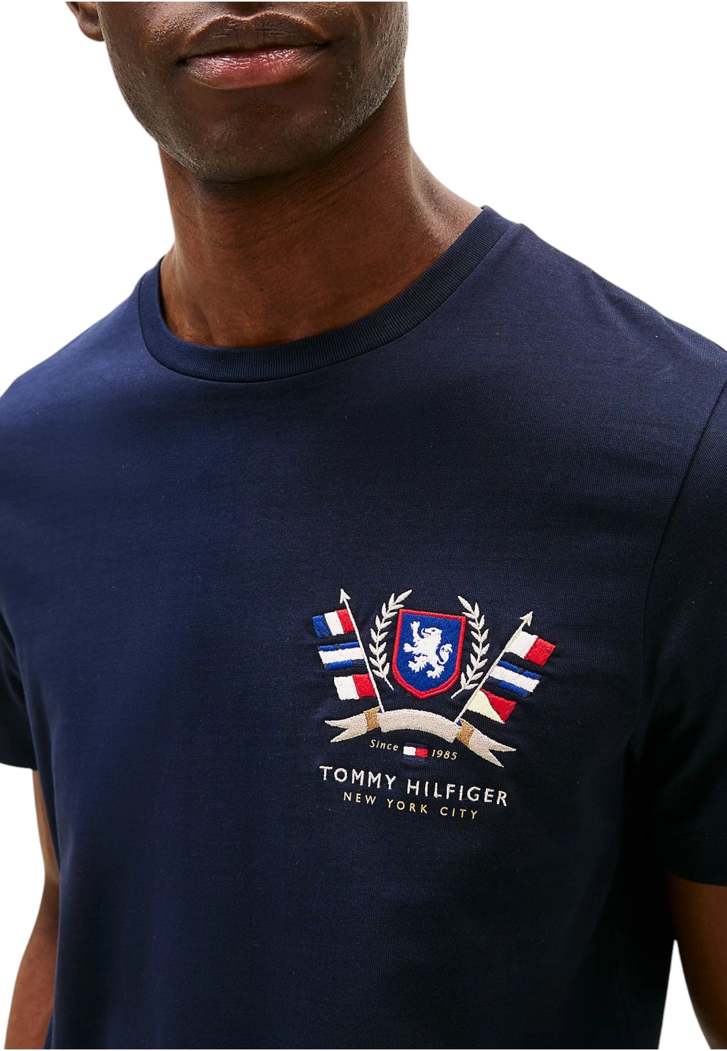 T-Shirt Manica Corta Uomo Tommy Hilfiger Hilfiger Colour Crest