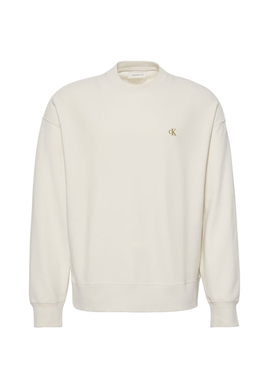 Felpa A Girocollo Uomo Calvin klein Jeans  Premium Terry Monogram LV04RC277G