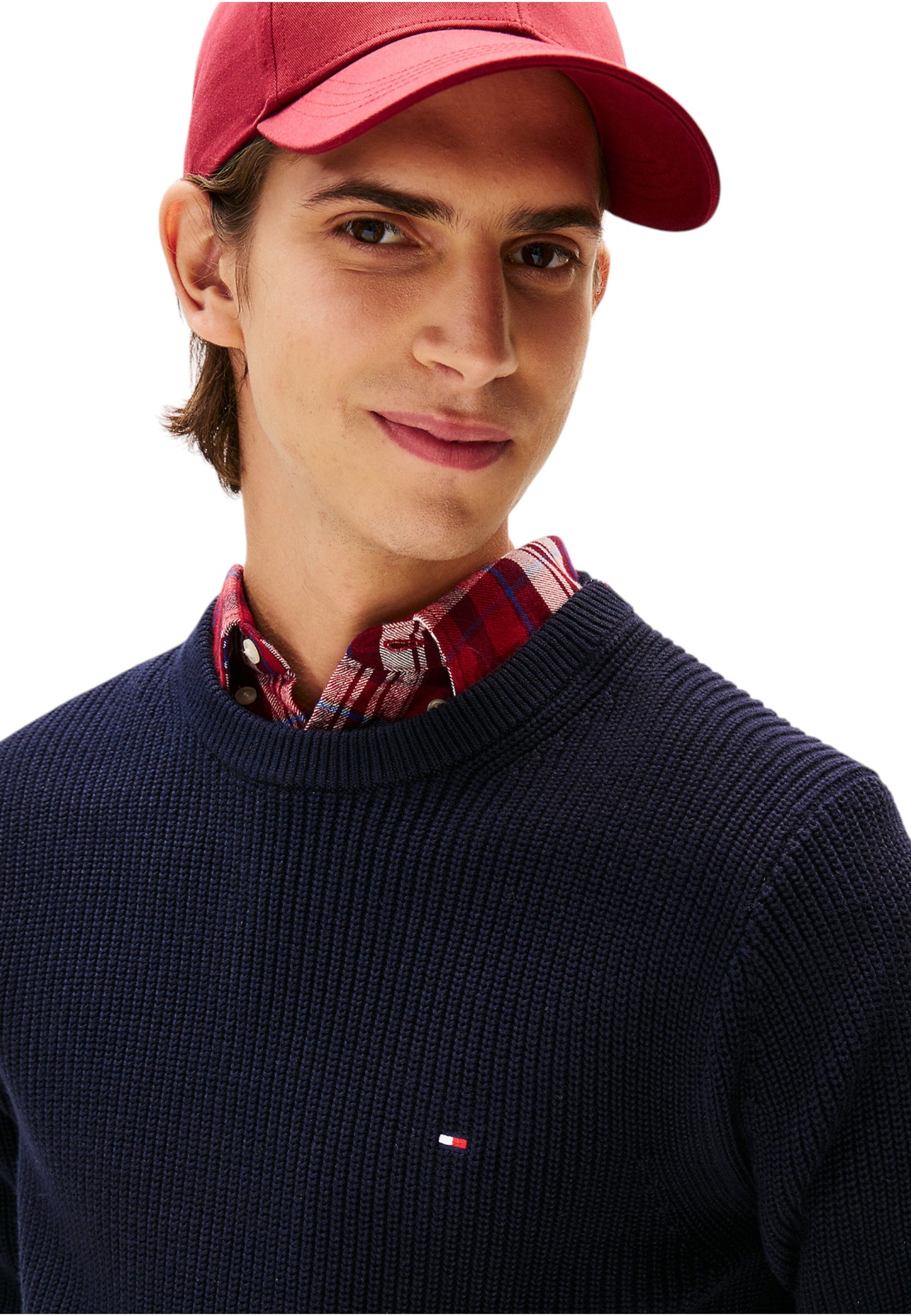 Maglione A Girocollo Uomo Tommy Hilfiger Rwb Rib MW0MW41516