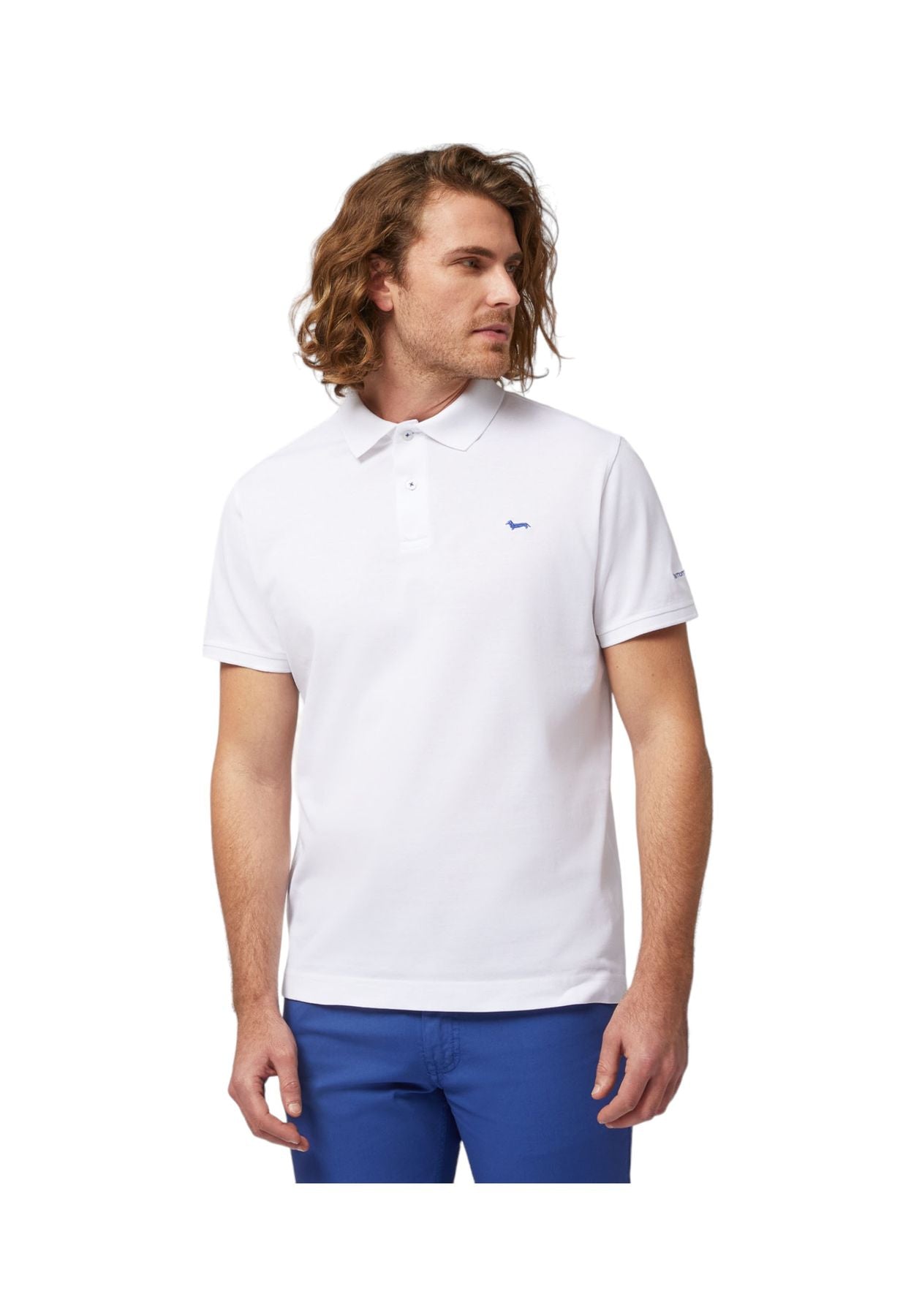 Polo Manica Corta Uomo Harmont & Blaine Con Lettering E Logo LRL030021148