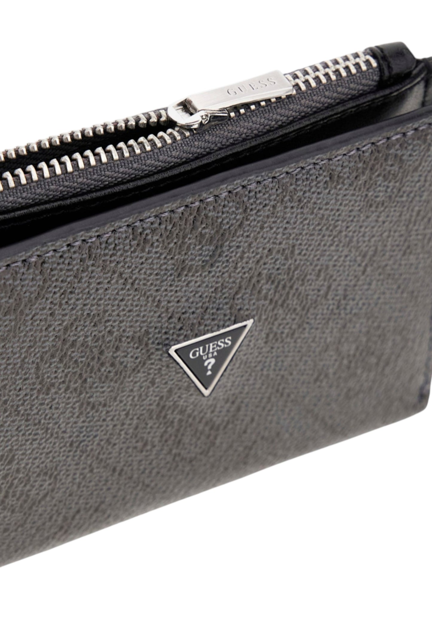 Portacarte Uomo Guess Bifold Top Zip Milano SMMALOLEA03