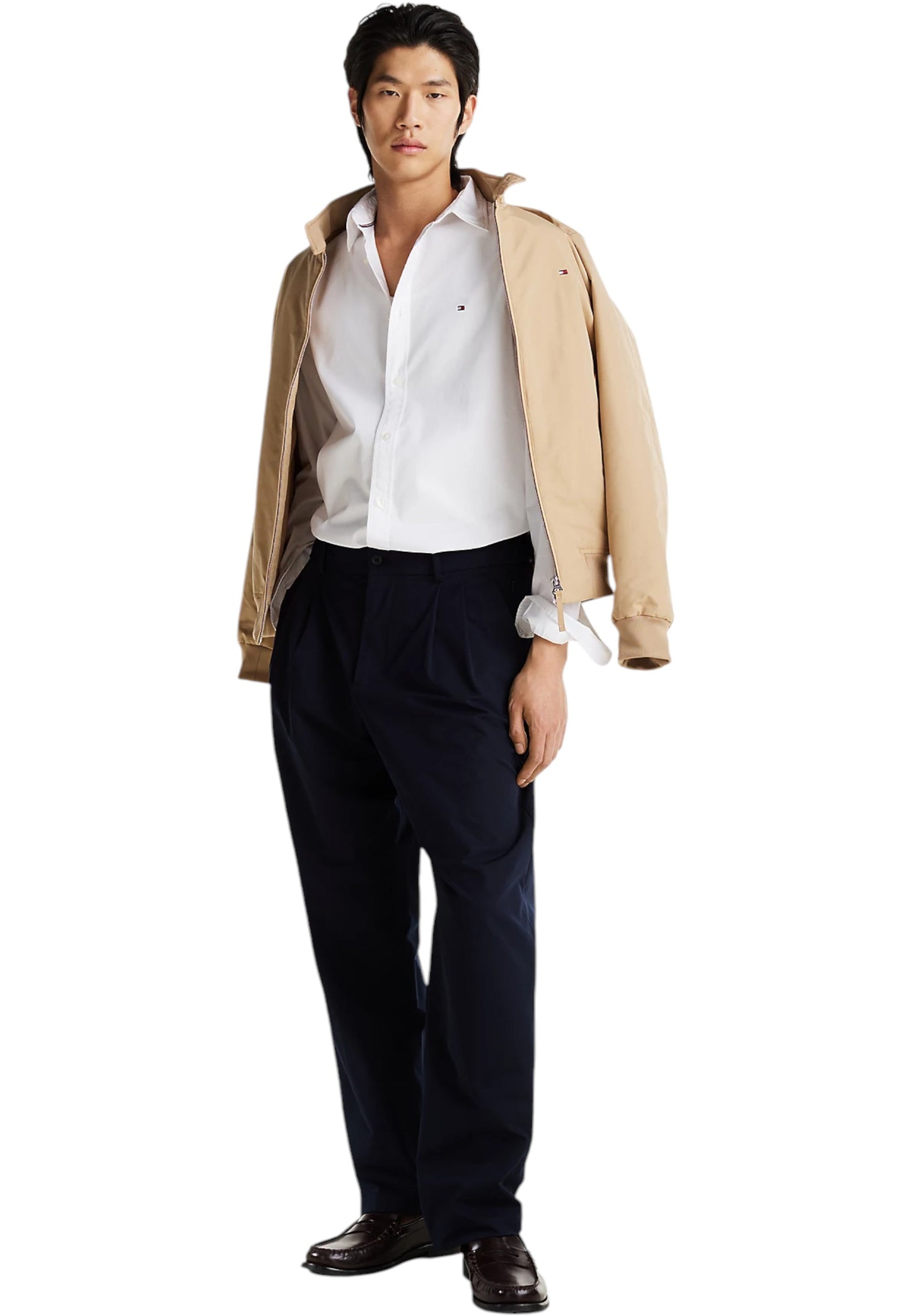 Camicia Manica lunga Uomo Tommy Hilfiger  Flex Poplin Kent Col